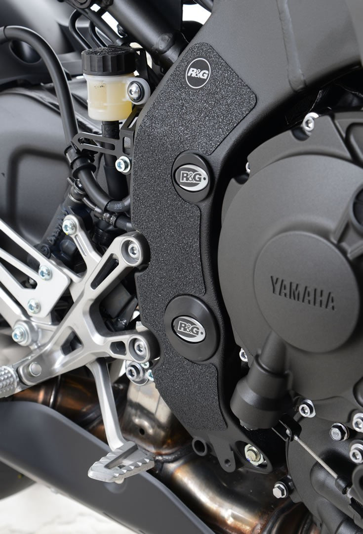 Kit 2pz.adesivi anti-scivolo paratacco YAMAHA MT-10 - nero