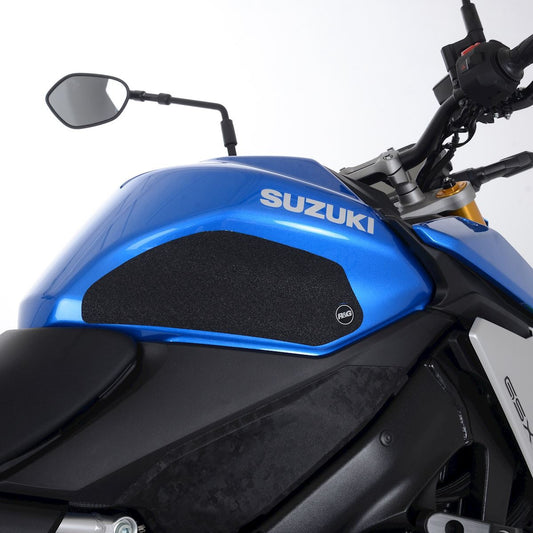 kit 2pz.adesivi anti-scivolo serbatoio Suzuki GSX-S 1000 '15- / GSX-S1000 GT '22- / GSX-S 950 '21- - trasparente