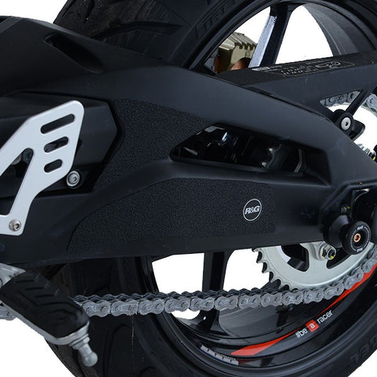 kit 4pz.adesivi anti-scivolo paratacco APRILIA SHIVER 900 nero (forcellone)