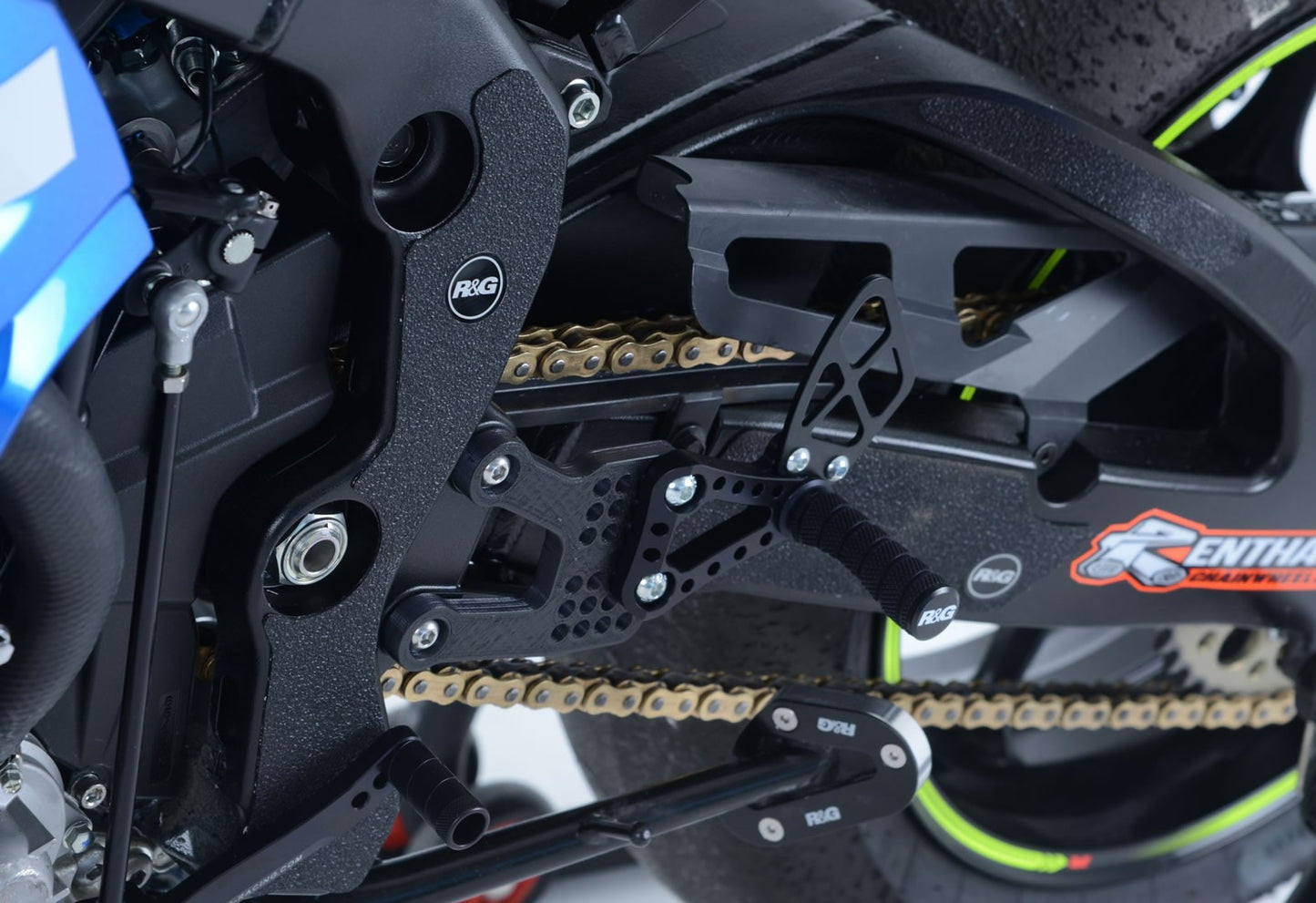 Kit 4pz.adesivi anti-scivolo paratacco Suzuki GSX-R1000/R '17- - nero