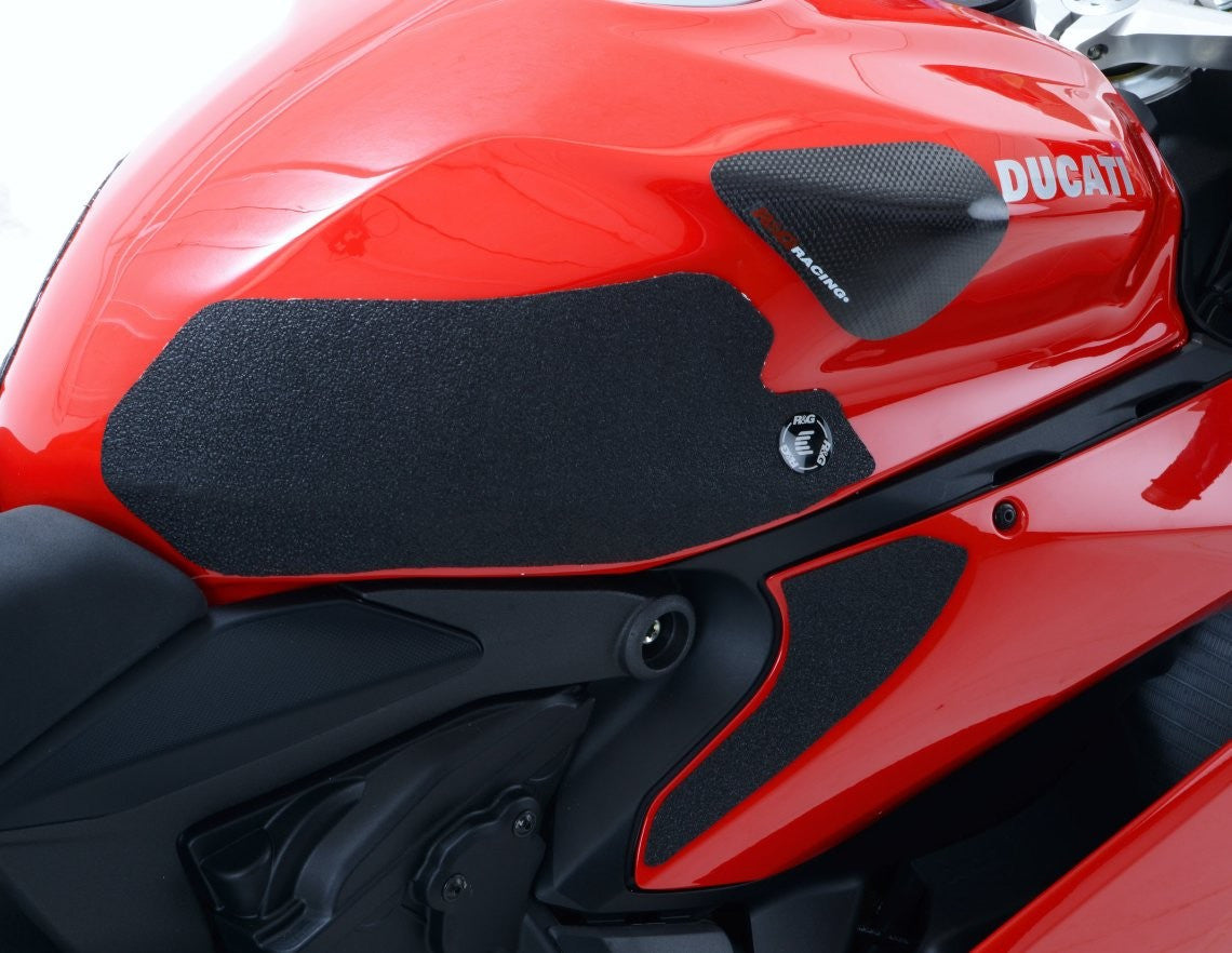 Kit 4pz.adesivi anti-scivolo serbatoio DUCATI 899/959/1199/1299/V2 PANIGALE, Supersport 950 - nero