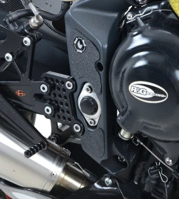kit 5pz.adesivi anti-scivolo paratacco Triumph 675 Daytona '13- nero (telaio sup/inf e forcellone SX)