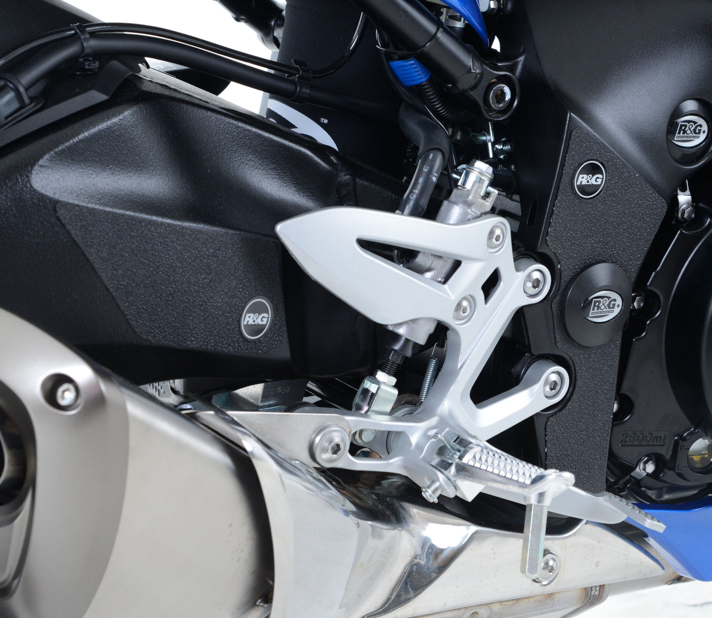 kit 5pz.adesivi anti-scivolo paratacco Suzuki GSX-S 1000/1000ABS/1000FA '15-'20 nero