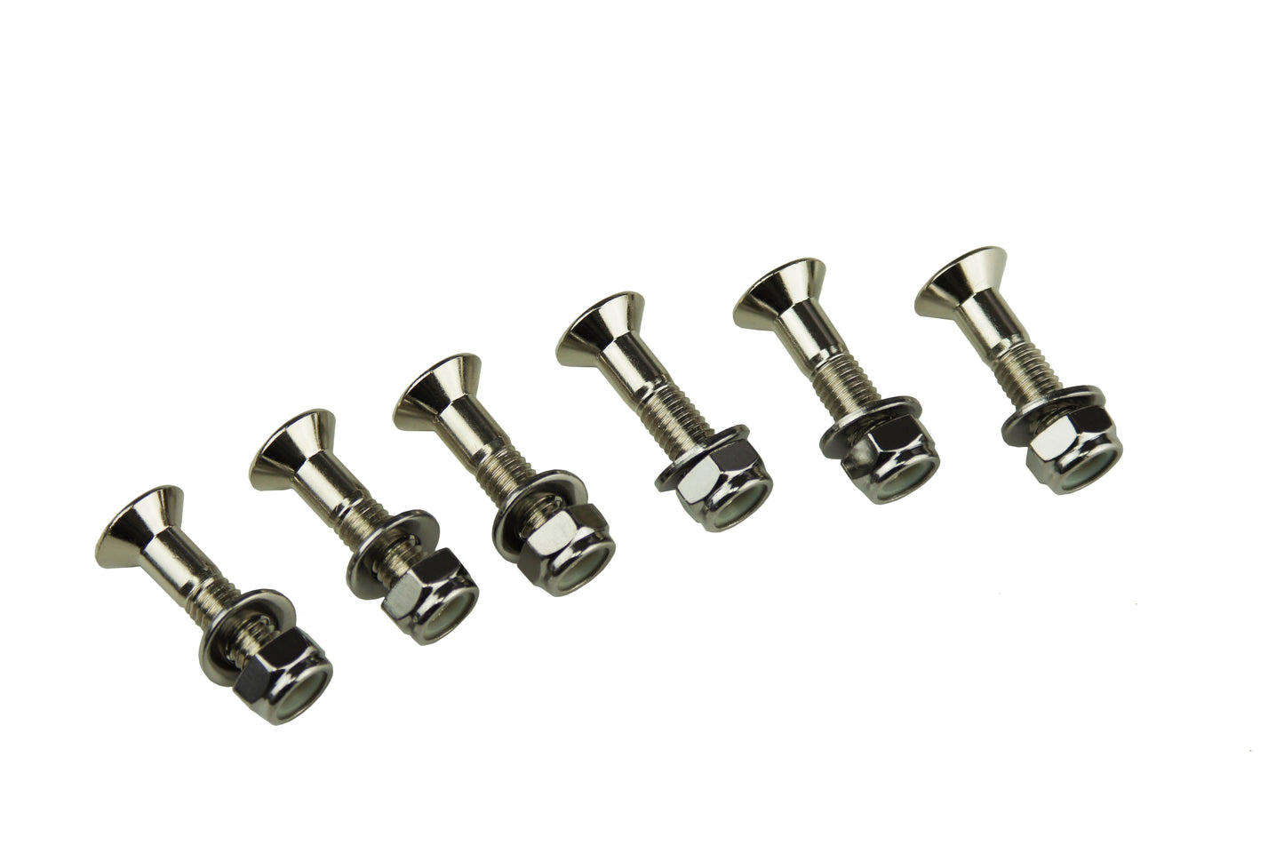 Kit 6 pz.bulloni conici fissaggio corona M8 x 34mm