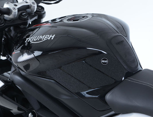 Kit 6pz.adesivi anti-scivolo serb.TRIUMPH 675 Daytona / Street Triple '13-'16 / Street Triple RX '15- / Street Triple 765 RS/R/S '17-- nero