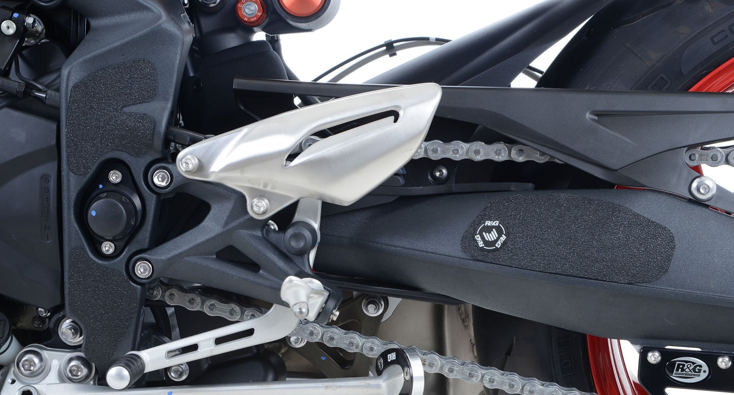 kit 6pz.adesivi anti-scivolo paratacco Triumph Street Triple RX '15- / Street Triple R '13-'16 nero