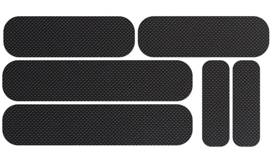 Kit adesivi antiscivolo paraserbatoio UNIVERSAL MINI STRIPS colore Nero, tipo Eazi-Grip PRO