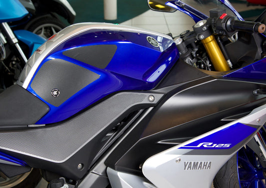 Adesivi antiscivolo moto Yamaha YZF-R125 2008-2018 colore Nero, tipo Eazi-Grip SIL