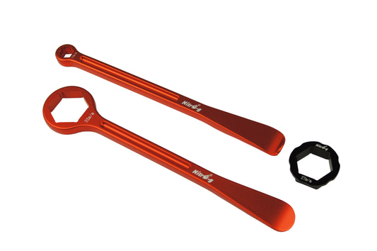 Kit leve smontagomme con chiave esagonale integrata - moto europee