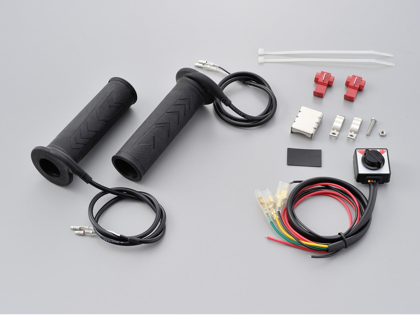 Kit manopole riscaldate moto manubri 22,2mm terminale chiuso/controllo elettrico
