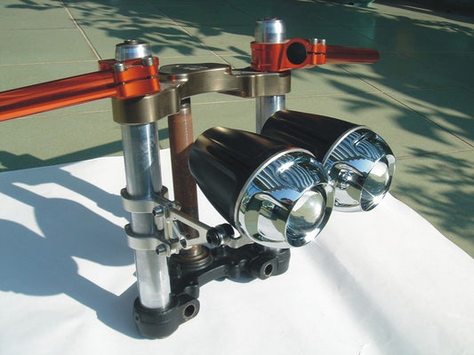 KIT MODIFICA FANALE TWIN POLIELLISSOIDALE HID XENON (SUPPORTI ALLO STELO NON INCLUSI)