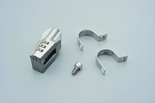 Luccheto per casco con combinazione - manubri diam.22,2/25,4 mm ARGENTO