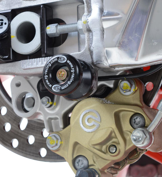 M6 nottolini cavalletto posteriore per Aprilia RSVS+Falcos, V4 Tuono, Norton Commando 961 Sport '15- (bianco)