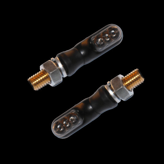 CP.MINI FRECCE A LED "PILL" VETRO FUME' OMOLOGATE