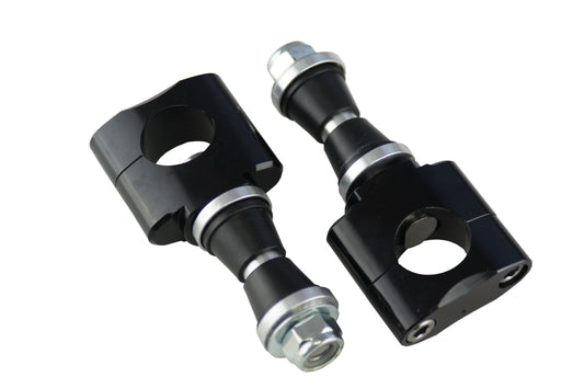 Morsetti manubrio 28,6 mm fissaggio silent block conici