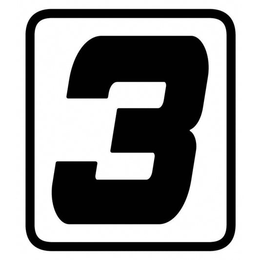 ADESIVO SINGOLO NUMERO "3" - Senza Categoria