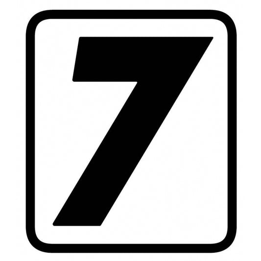 ADESIVO SINGOLO NUMERO "7" - Senza Categoria