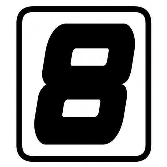 ADESIVO SINGOLO NUMERO "8" - Senza Categoria