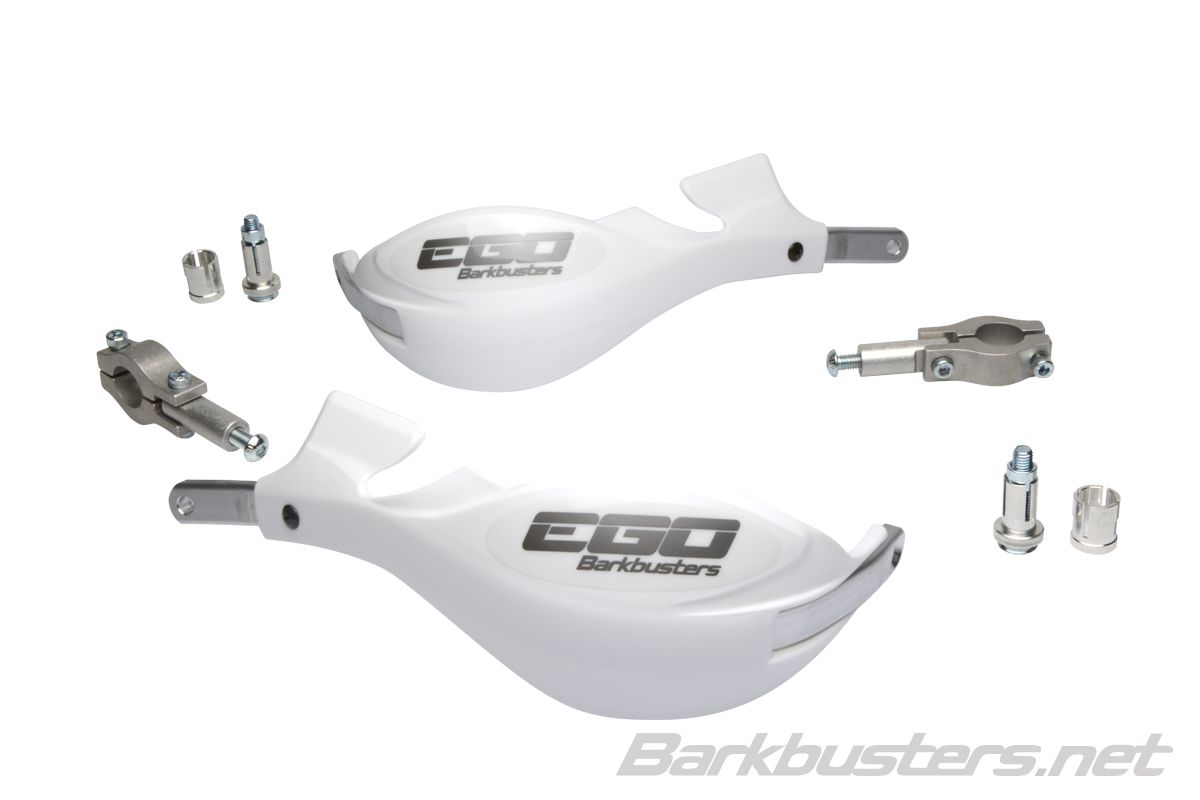Paramani EGO Barkbusters - Due punti di fissaggio (dritto 22mm) - BIANCO
