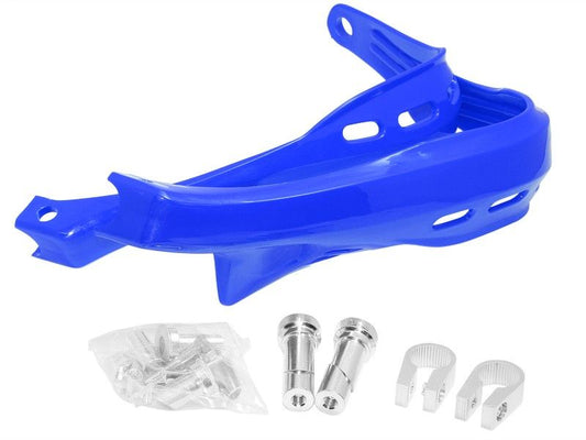 Paramani moto integrali fuoristrada in plastica blu