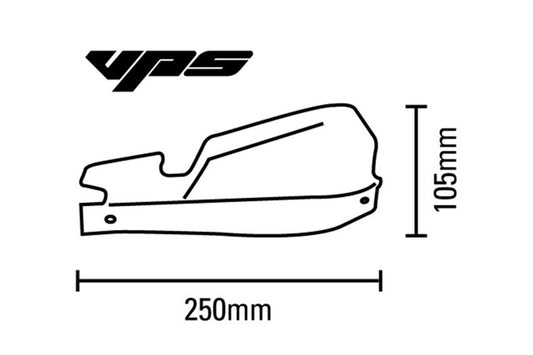 Paramani Motocross VPS Barkbusters - ARGENTO