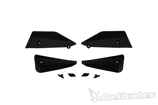 Parti di ricambio Barkbusters - SABRE deflettore & Set tappi - BLACK