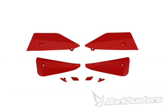 Parti di ricambio Barkbusters - SABRE deflettore & Set tappi - RED
