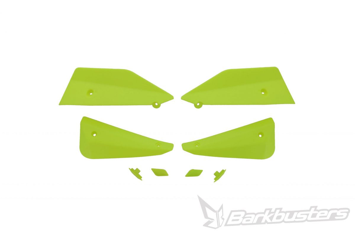 Parti di ricambio Barkbusters - SABRE deflettore & Set tappi - YELLOW HiViz