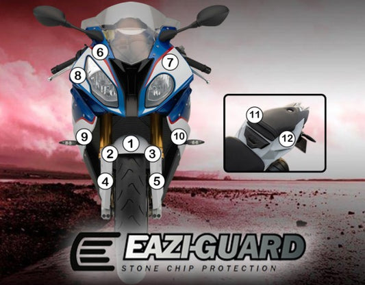 Pellicola adesiva per moto BMW S1000RR 2015-2018 Opaco