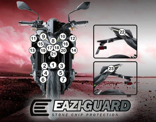Pellicola adesiva per moto Kawasaki Ninja 250/400 2018-2020 Opaco