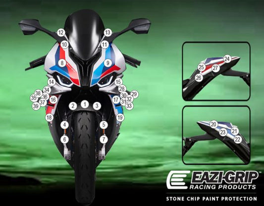 Pellicola adesiva moto M1000RR 2021- Opaco