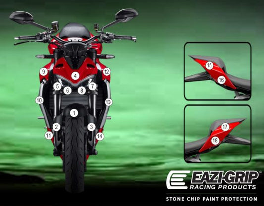 Pellicola adesiva moto Streetfighter V2 2021 Opaco