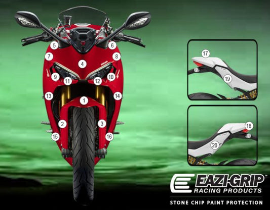 Pellicola adesiva moto SUPERSPORT 950 2021- Opaco