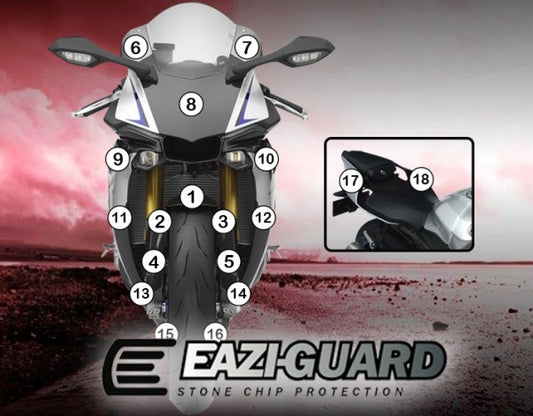 Pellicola adesiva per moto yamaha fjr1300ae/as 2014-2020 Opaco