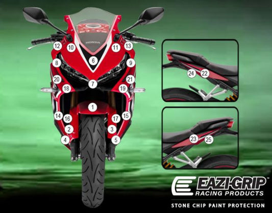 Pellicola adesiva per moto CBR650R/F 2019- Opaco