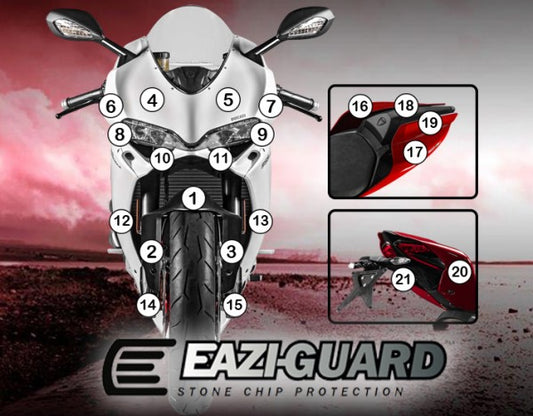 Pellicola protettiva ducati 1299 panigale 2015-2017 Lucido