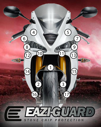 Pellicola protettiva triumph 675 daytona 2013-2016 Opaco