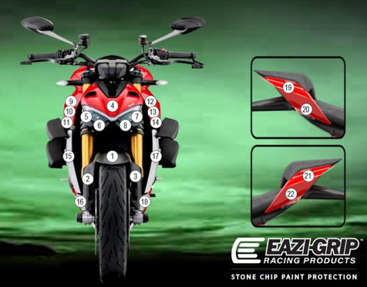 Pellicola adesiva per moto STREETFIGHTER V4 2020- Opaco