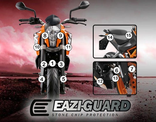 Pellicola protettiva ktm 790 duke 2018-2020 Opaco