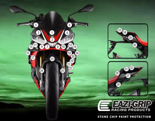 Pellicola adesiva per moto TUONO V4 2021- Opaco