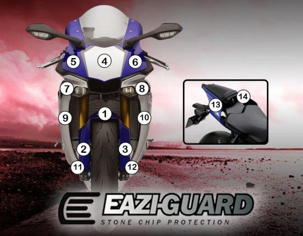 Pellicola protettiva yamaha yzf-r125 2014-2018 Opaco