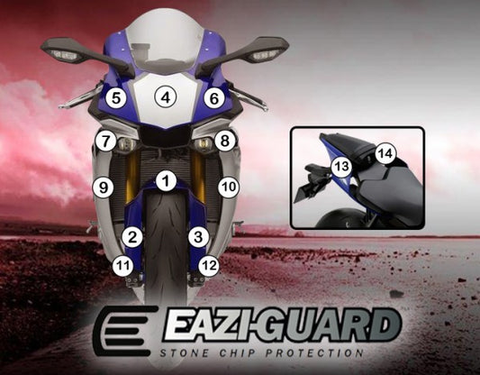 Pellicola protettiva yamaha yzf-r125 2014-2018 Opaco
