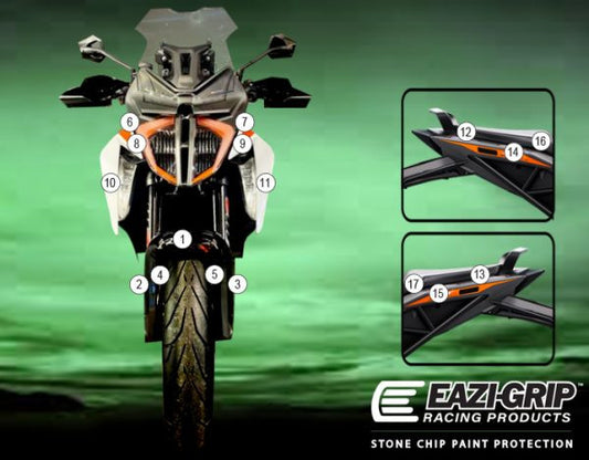 Pellicola moto 1290 SUPER DUKE GT 2021- Opaco