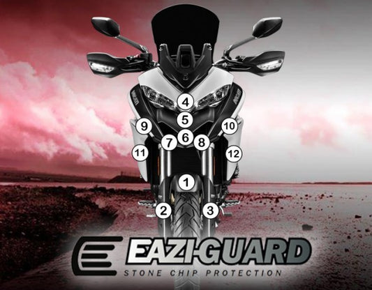 Pellicola adesiva moto ducati multistrada 1260 pikes peak 2018-2020 Opaco