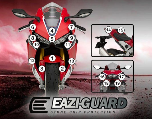 Pellicola moto honda cfr1000l africa twin 2016-2019 Opaco
