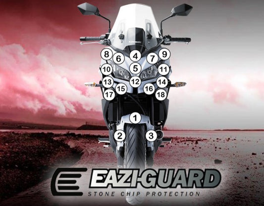 Pellicola adesiva moto kawasaki z1000sx 2017-2020 Lucido