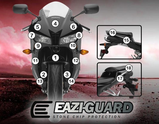 Pellicola adesiva moto honda cfr1000l africa twin adventure sport 2018-2019 Lucido