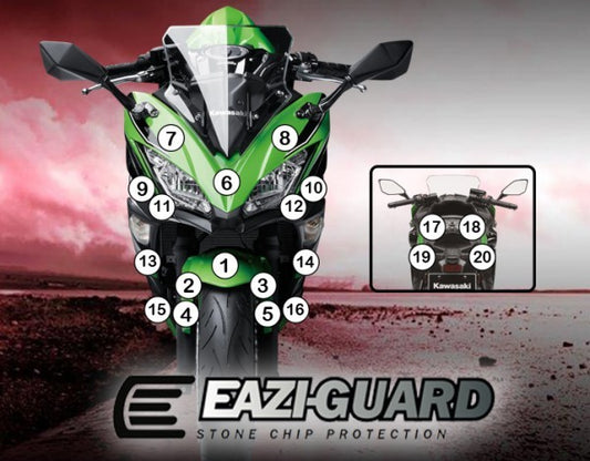 Pellicola adesiva moto kawasaki ninja h2 sx 2018-2020 Opaco