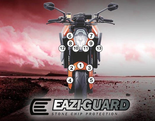 Pellicola adesiva moto ktm 390 duke 2013-2016 Opaco
