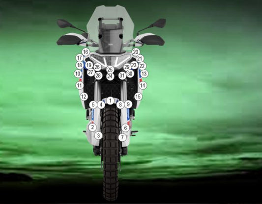 Pellicola protettiva APRILIA TUAREG 660 2022- Lucido